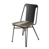 CARMEN - Set of 2 chairs with metal legs