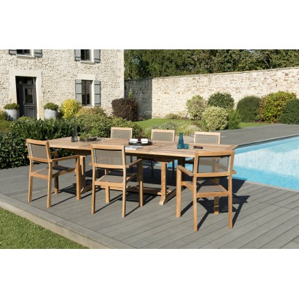 Teak Wood Garden Furniture Set for 10/12 People - Premium Solid Teak