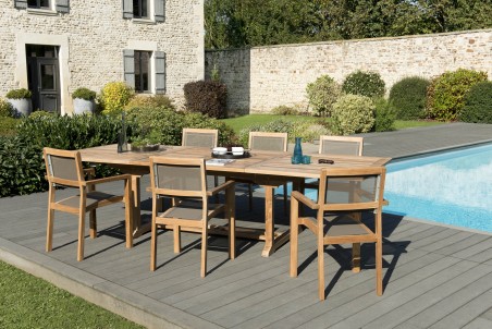 Teak Wood Garden Furniture Set for 10/12 People - Premium Solid Teak