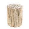 Table d'appoint ronde CLARA 34x34cm en teck naturel