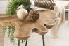 Table d'appoint CLARA en bois de teck