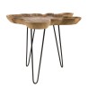 Table d'appoint CLARA en bois de teck