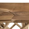 Console bois nature CLARA - Teck rectangulaire