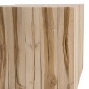 Bout de canapé carré CLARA 45.5x45.5cm bois naturel Teck