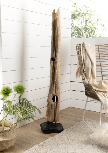 CLARA - Objet décoration bois teck naturel
