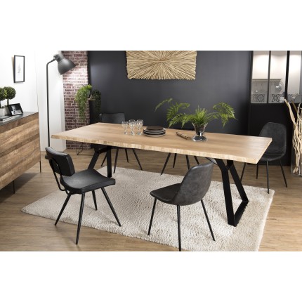 Table à manger MAXENCE en bois chêne 230x100cm
