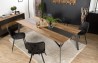 MAXENCE Rectangular Dining Table 220x100cm - Recycled Teak & Metal Legs