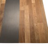 MAXENCE Square Coffee Table 120x120cm - Recycled Teak Wood & Metal Legs