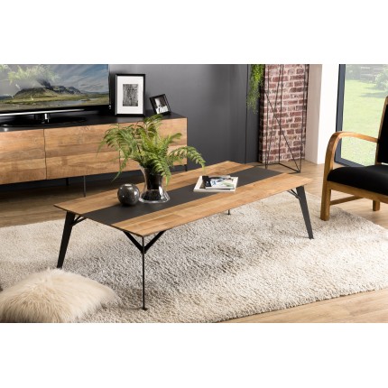 Table basse MAXENCE en bois de teck recyclé