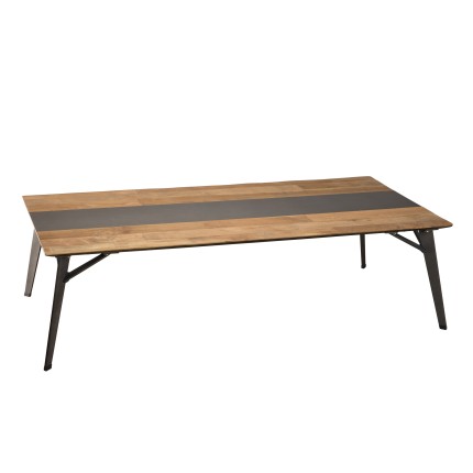 Table basse MAXENCE en bois de teck recyclé