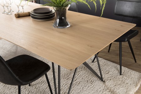 MAXENCE Rectangular Dining Table 220x100cm Oak Wood