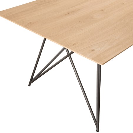 Table à manger MAXENCE en chêne 220x100cm