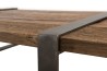 Table basse MATHIS en bois massif et métal gris anthracite