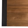 SIXTINE Brown TV Stand with 3 Drawers and 1 Shelf - Recycled Teak and Black Metal