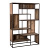 SIXTINE Brown Bookcase with 6 Shelves and 6 Open Spaces