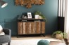 Buffet marron 3 portes en teck recyclé