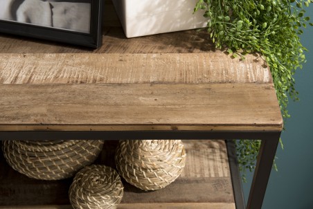 Console SIXTINE - Teck et Acacia Mahogany recyclé