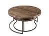 SIXTINE - Set of 2 Round Nesting Coffee Tables