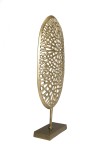 JOHAN - Oval Sculpture Golden Aluminum Decoration