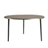 Table basse ronde JOHAN 80x80cm doré et noir