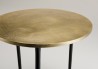 JOHAN Round Side Table 51x51cm - Black and Gold Design