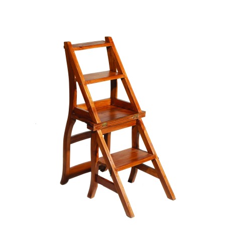 API - Teak Wood Brown Librarian Chair