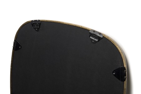 Miroir JOHAN 69x70cm coins arrondis doré