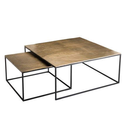 Set de 2 tables gigognes carrées JOHAN
