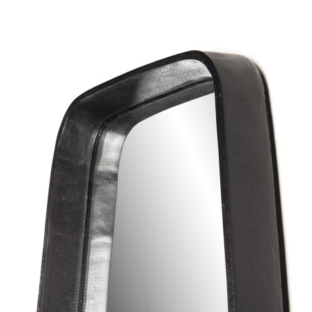 Miroir JOHAN 32x177cm aluminium noir