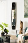 Miroir JOHAN 32x177cm aluminium noir