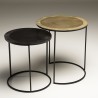 Set de 2 tables d'appoint gigognes rondes JOHAN