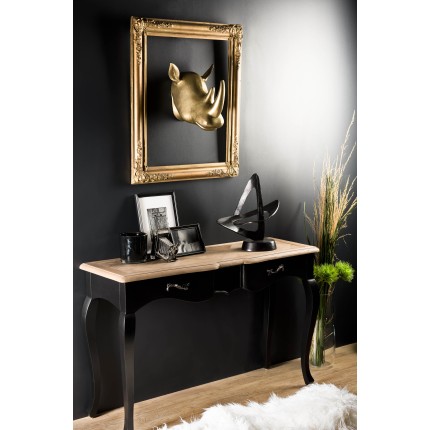 JOHAN - Sculpture rhinocéros doré en aluminium