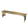 JOHAN - Rectangular Coffee Table/Low Console 163x40cm Golden Aluminum