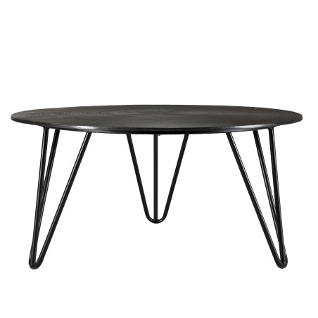 Table basse ronde JOHAN 75x75cm noir