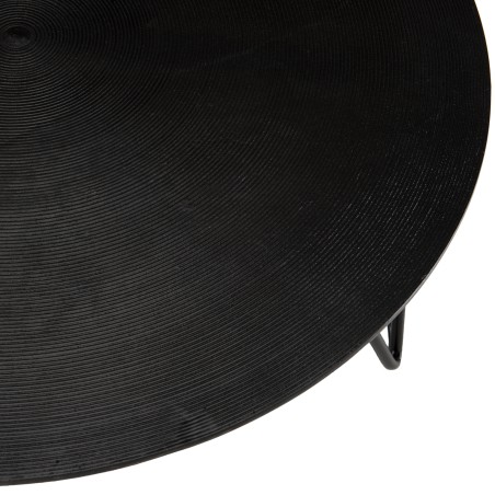 Table basse ronde JOHAN 75x75cm noir