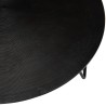 Table basse ronde JOHAN 75x75cm noir