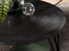 Table basse ronde JOHAN 75x75cm noir
