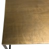 Table basse rectangulaire JOHAN 98x57cm doré et noir