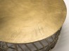 JOHAN Round Coffee Table 89x89cm Gold Aluminum | Graphic Base