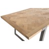 Table à manger CARLA 220x100cm bois et métal