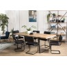 CARLA Dining Table 220x100cm Wood and Metal