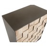 CARLA Sideboard 2 Doors Fir Wood and Metal Legs - Elegant Storage Solution