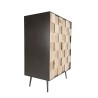 CARLA Sideboard 2 Doors Fir Wood and Metal Legs - Elegant Storage Solution