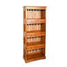 Étagère bibliothèque marron 6 tiroirs bois Teck