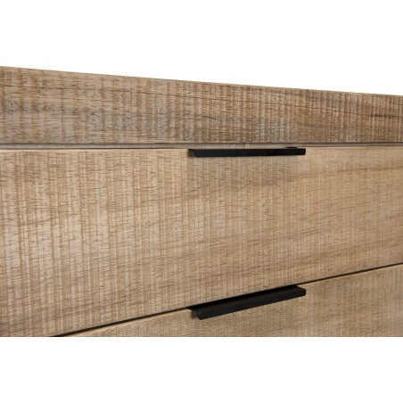 CARLA Buffet 3 Drawers 1 Door Teak Wood Metal