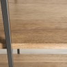Étagère 5 niveaux bois et métal CARLA