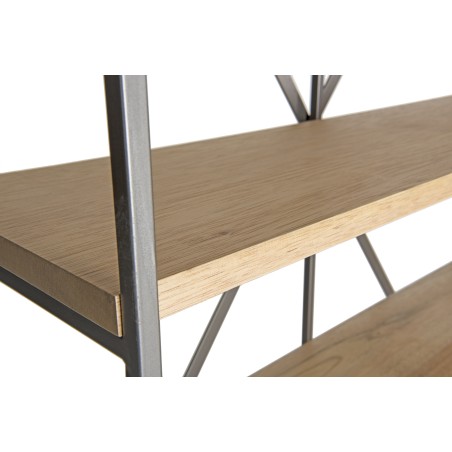 Étagère 5 niveaux bois et métal CARLA
