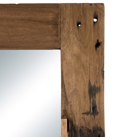 NORA Rectangular Mirror 80x170cm Recycled Wood - Brocante Style