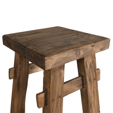 NORA - Wooden Bar Set with Table and Stools - Vintage Style