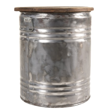 Table d'appoint NORA - Bois recyclé et acier - Esprit Brocante